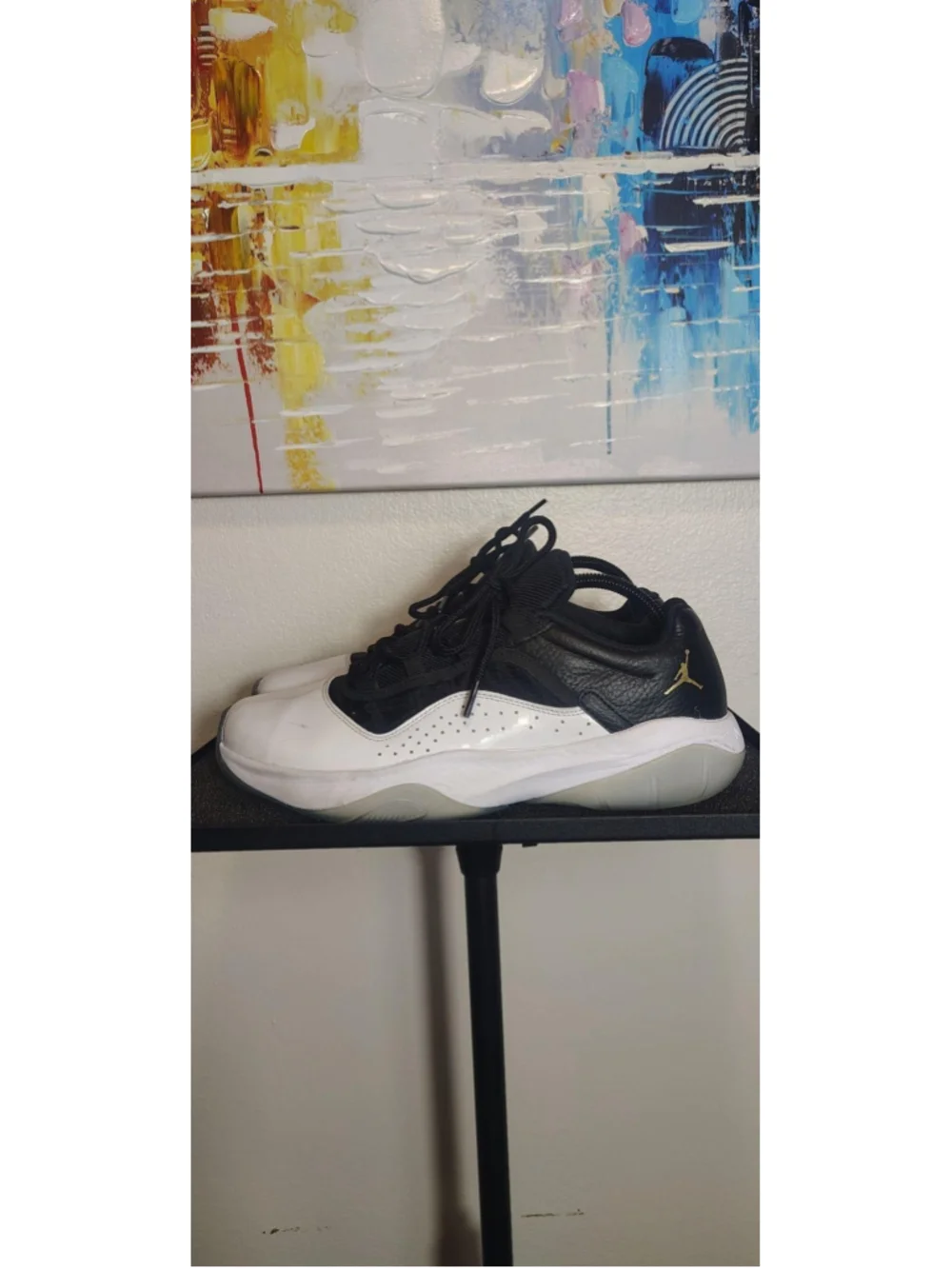 Jordan Air Jordan Shoes Mens Size 9.5 Black White Low Top Sneakers DN4800-070